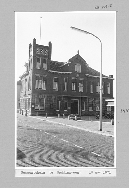 Gemeentehuis in Waddinxveen, 1971