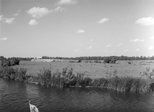 De Nieuwkoopse Plassen gezien vanaf het voormalig Statenjacht van de Provinciale Waterstaat, tijdens een excursie van de Provinciale Staten van Zuid-Holland.