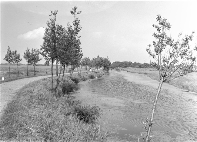 Fietspad in de Krimpenerwaard. Door het aanleggen van fietspaden ontsluit de provincie Zuid-Holland gebieden voor recreatie.