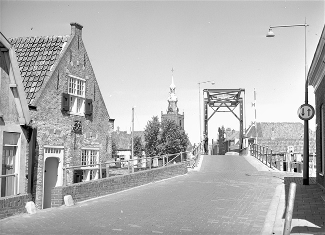 Hogebrug in Rotterdam Overschie, 1961