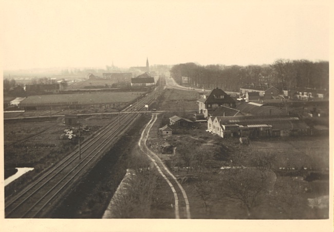Wegtracé richting Voorschoten, 1946