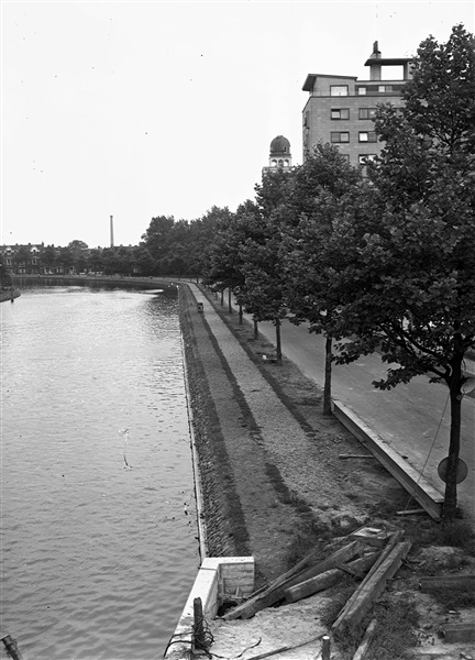 Bouw van Sint Sebastiaansbrug in Delft, 1961