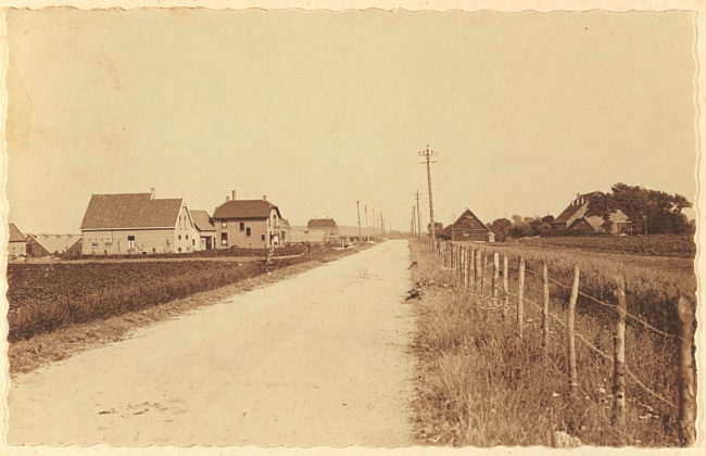 De weg tussen Brielle en Oostvoorne wordt verbeterd, 1929