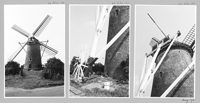 Korenmolen Windvang in Goedereede, 1972