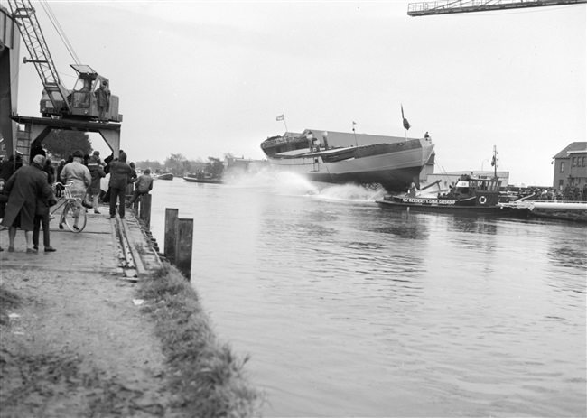 Tewaterlating coaster in Alphen aan den Rijn, 1967