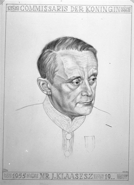Portret van J. Klaasesz, commissaris van de Koningin