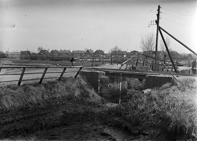 Aanleg van weggedeelte S29/N207 Stolwijk-Bergambacht, 1956