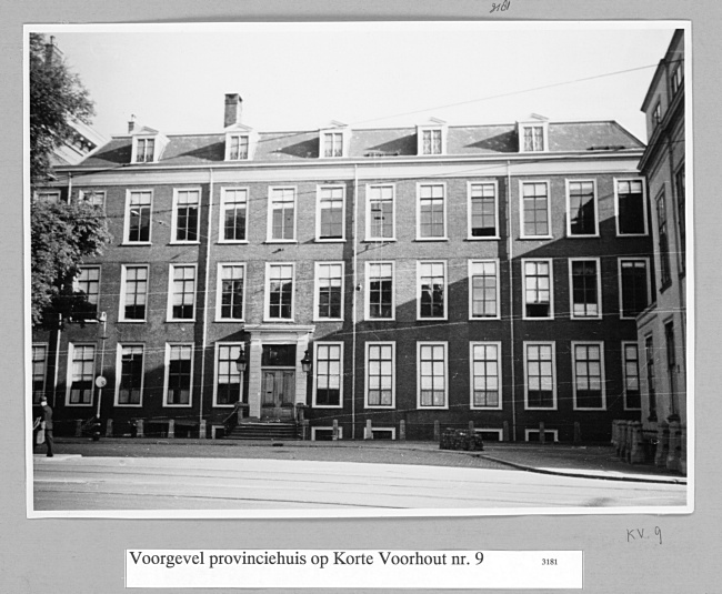 Provinciehuis aan het Korte Voorhout 9 in Den Haag