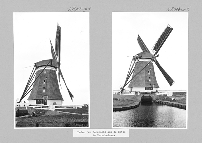 Eendrachtsmolen in Zevenhuizen, 1973
