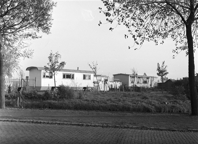 Woonwagenkamp in de buurt van Rotterdam