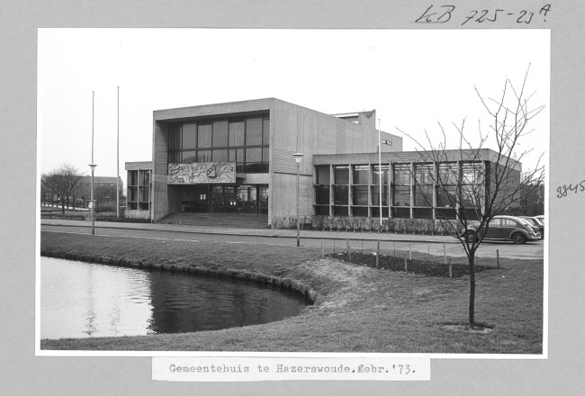 Gemeentehuis in Hazerswoude-Rijndijk, 1973
