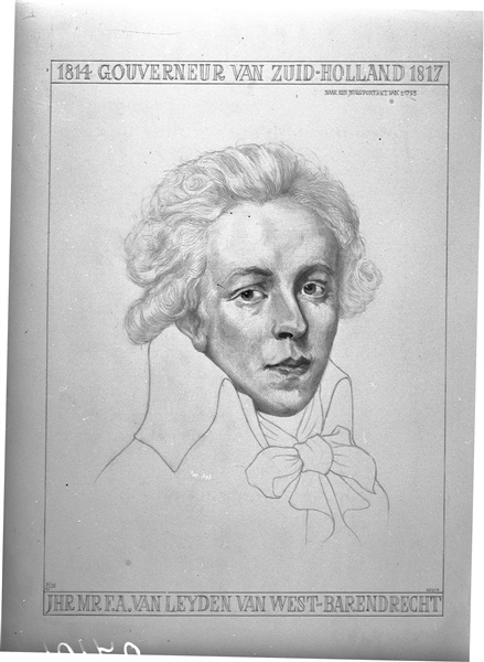 Portret van F.A. van Leyden van Westbarendrecht, gouverneur