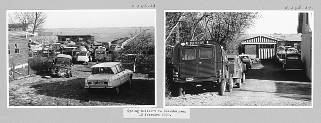 Autobedrijf Dullaert in Zevenhuizen, 1970