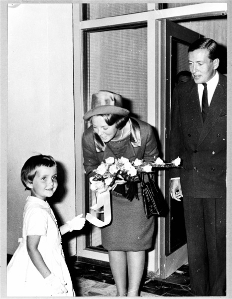Prinses Beatrix en prins Claus bezoeken het provinciehuis