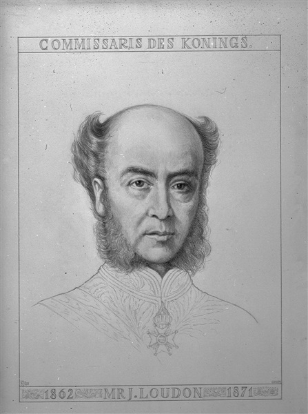 Portret van J. Loudon, commissaris van de Koning