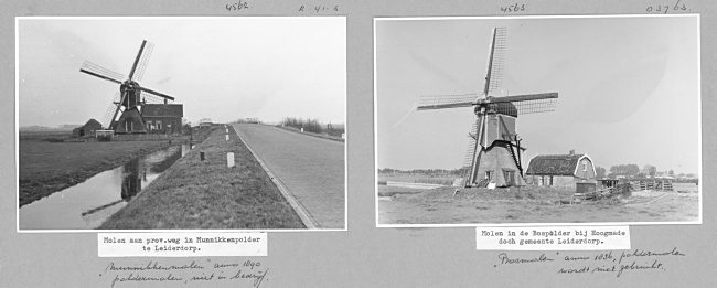 Munnikkenmolen en Bosmolen in Leiderdorp, 1947/1963