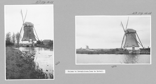 Molens in Zevenhuizen, 1914