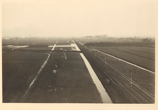 Wegtracé richting Leiden, 1946