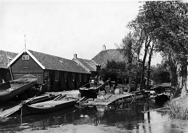 Scheepswerf aan de Gantel in de gemeente Westland, 1946