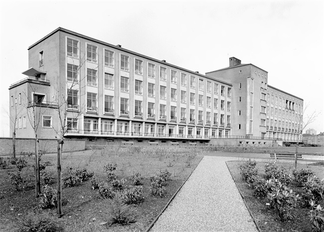 De achtergevel van het Streekziekenhuis