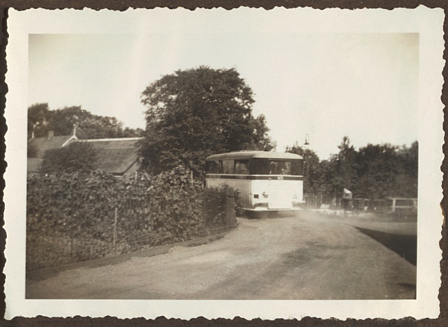 Bocht in Nieuwe Wetering vóór de wegverbetering, 1932