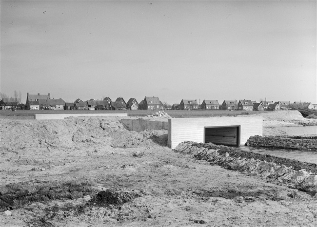 Aanleg van weggedeelte S29/N207 Stolwijk-Bergambacht, 1956