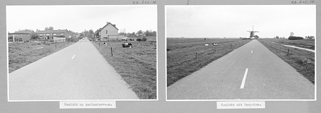 Kerkvaartsweg in Aarlanderveen en Putmolen, 1972