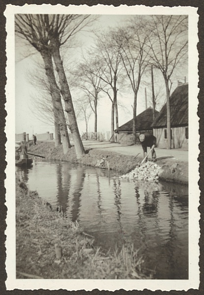 Oprit van de Wittert van Hooglandbrug in Hoogmade, 1933