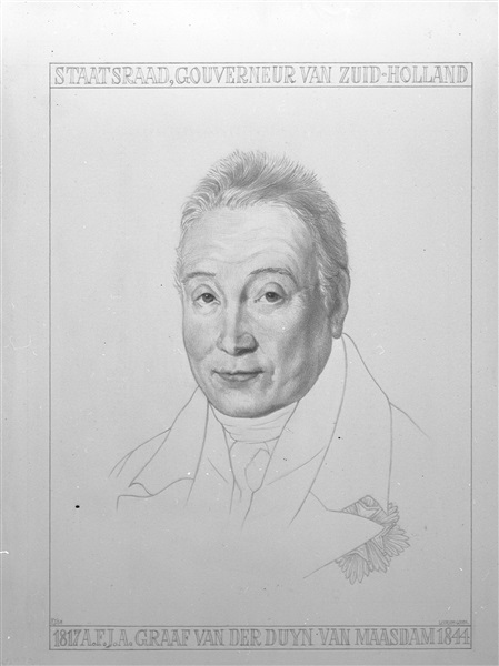 Portret van A.F.J.A. graaf van der Duyn van Maasdam