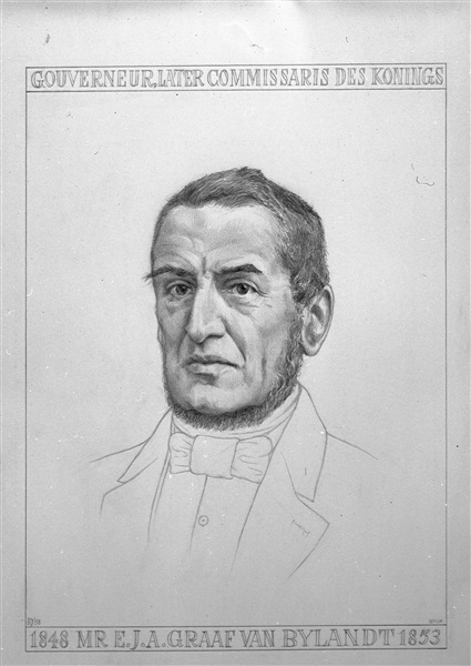 Portret van E.J.A. graaf van Bylandt