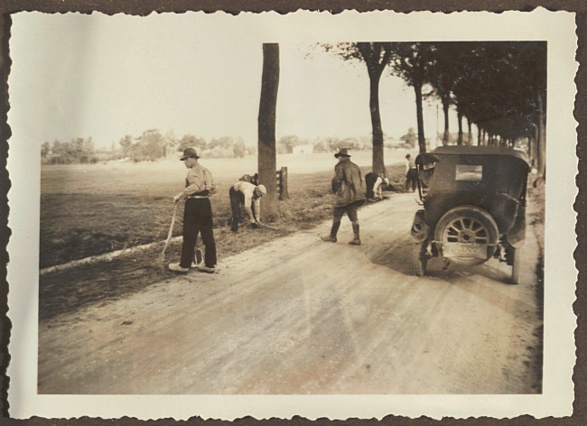 Verbetering Ripselaan tussen Rijpwetering-Nieuwe Wetering, 1932