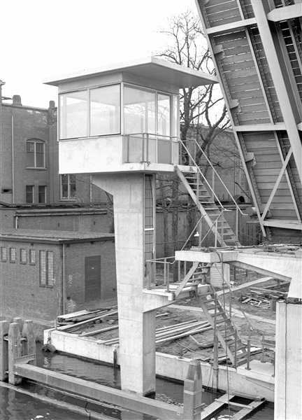 Bedieningshuis van Sint Sebastiaansbrug in Delft, 1962