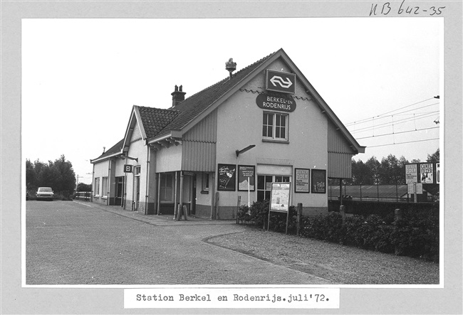 Het oude station van Berkel en Rodenrijs, 1972