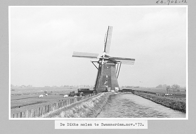 De Dikke Molen in Alphen aan den Rijn, 1972