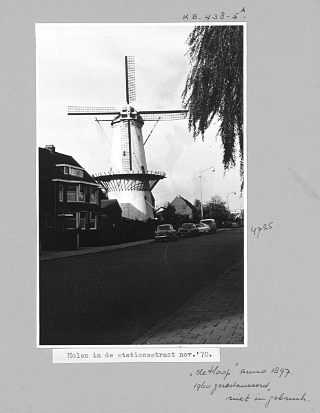 Korenmolen De Hoop in Zoetermeer, 1970