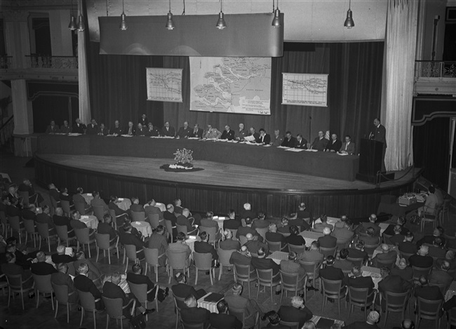 De Deltadag in het Kurhaus in Scheveningen, 1956