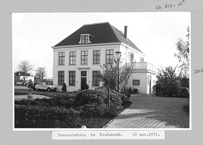 Gemeentehuis in Koudekerk aan den Rijn, 1971