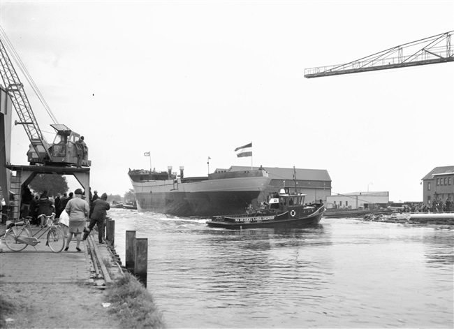 Tewaterlating coaster in Alphen aan den Rijn, 1967