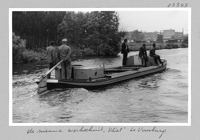 Werkschuit 'Vliet' in Voorburg, 1962