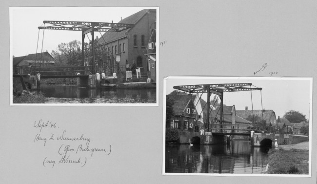 Tolbrug in Nieuwerbrug aan den Rijn, 1946