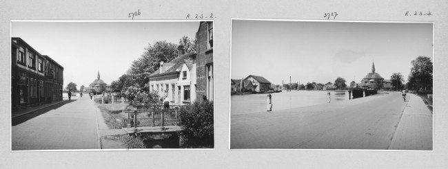De Oudhoornseweg in Alphen aan den Rijn, 1947