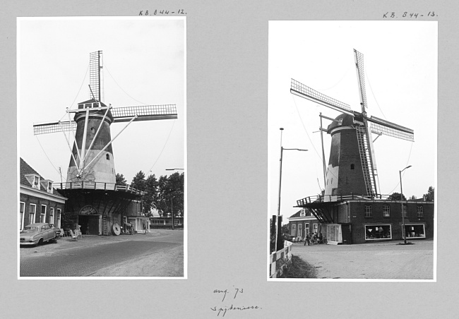 Korenmolen Nooitgedacht in Spijkenisse, 1973