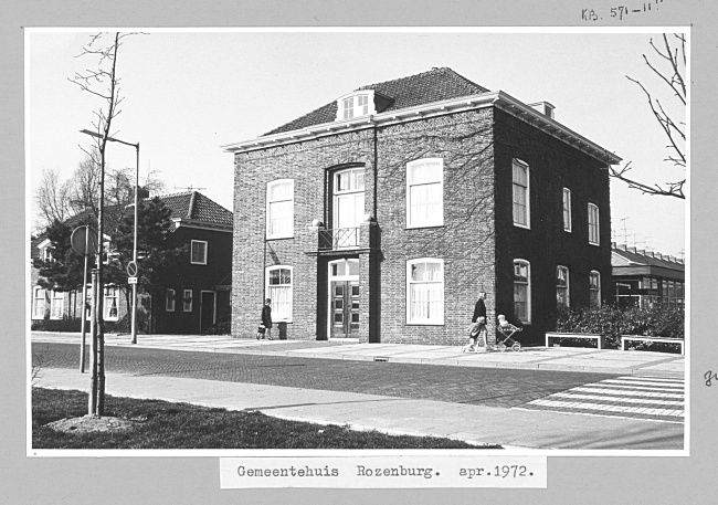 Gemeentehuis in Rozenbrug, 1972